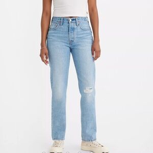 Levi's 25 x32 Jeans Premium 501 Original Fit 💯cotton Be Right There Med Wash NWT